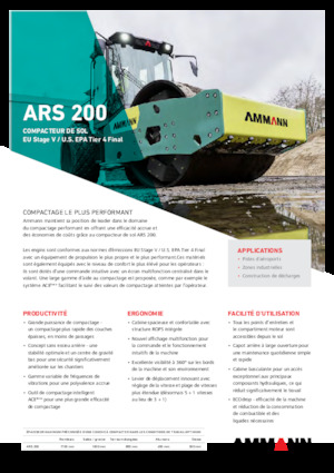 Egyhengeres hengerek Ammann ARS 200