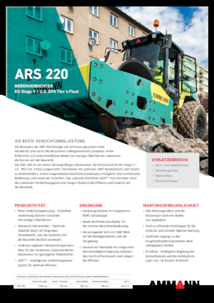 Egyhengeres hengerek Ammann ARS 220 PD