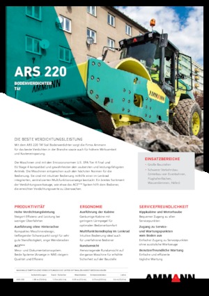 Egyhengeres hengerek Ammann ARS 220