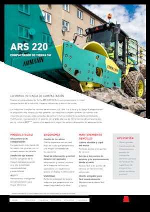 Egyhengeres hengerek Ammann ARS 220