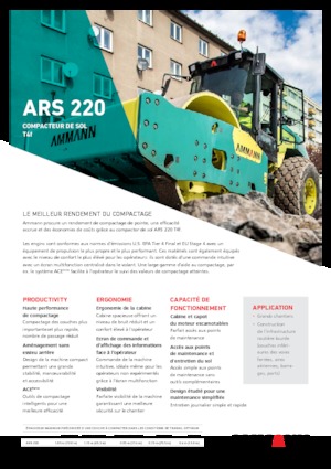 Egyhengeres hengerek Ammann ARS 220