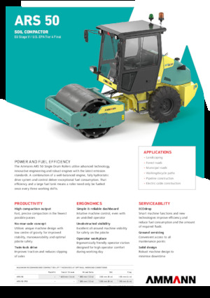 Egyhengeres hengerek Ammann ARS 50