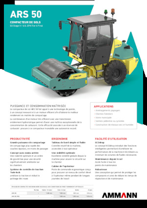 Egyhengeres hengerek Ammann ARS 50