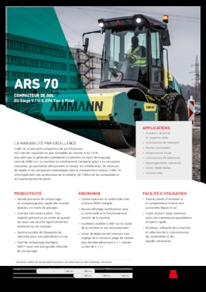 Egyhengeres hengerek Ammann ARS 70