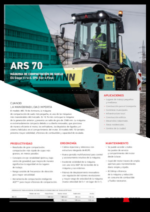 Egyhengeres hengerek Ammann ARS 70 PD