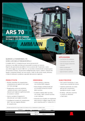 Egyhengeres hengerek Ammann ARS 70 PD