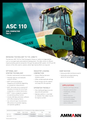 Egyhengeres hengerek Ammann ASC 110 HDPD
