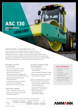 Egyhengeres hengerek Ammann ASC 130 HDPD