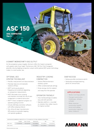 Egyhengeres hengerek Ammann ASC 150 HD