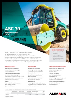 Egyhengeres hengerek Ammann ASC 70 PD