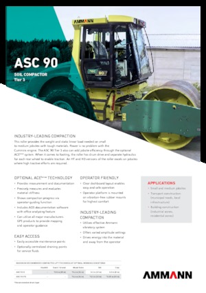 Egyhengeres hengerek Ammann ASC 90 HAT