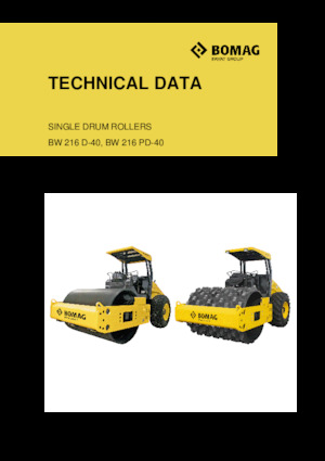 Egyhengeres hengerek Bomag BW 216 PD-40