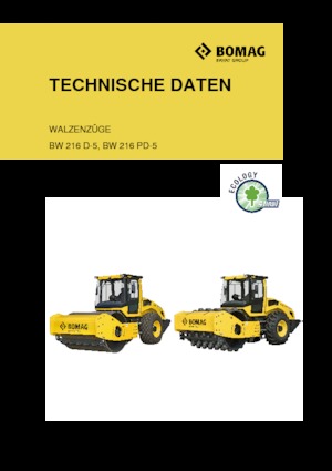 Egyhengeres hengerek Bomag BW 216 PD-5