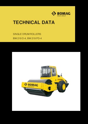 Egyhengeres hengerek Bomag BW 219 D-4