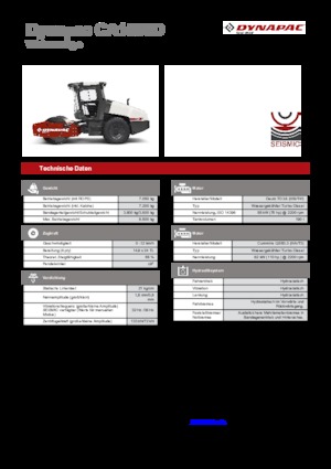 Egyhengeres hengerek Dynapac CA 1500 D