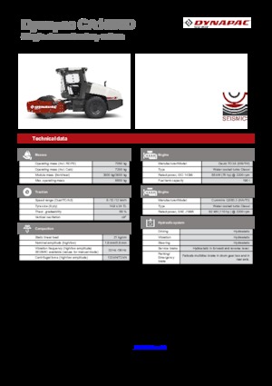Egyhengeres hengerek Dynapac CA 1500 D
