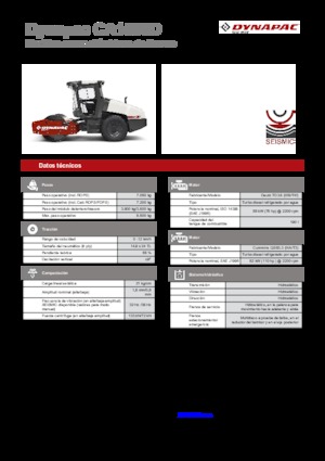 Egyhengeres hengerek Dynapac CA 1500 D