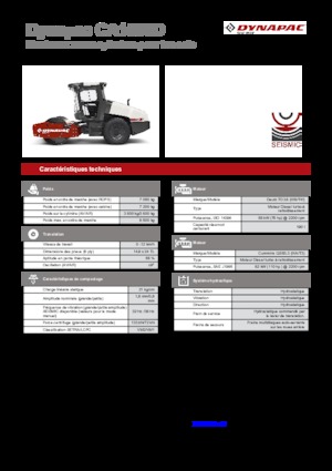 Egyhengeres hengerek Dynapac CA 1500 D