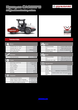 Egyhengeres hengerek Dynapac CA 1500 PD
