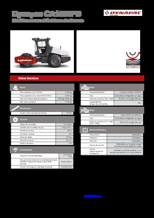 Egyhengeres hengerek Dynapac CA 1500 PD
