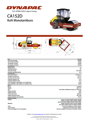Egyhengeres hengerek Dynapac CA 152 D