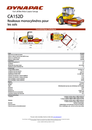 Egyhengeres hengerek Dynapac CA 152 D