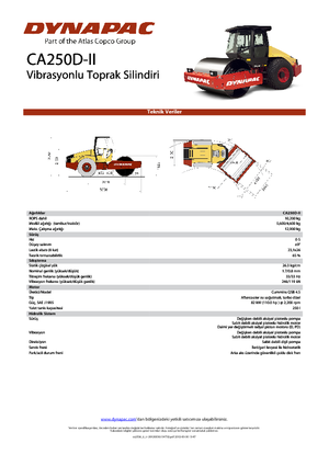 Egyhengeres hengerek Dynapac CA 250 D-II
