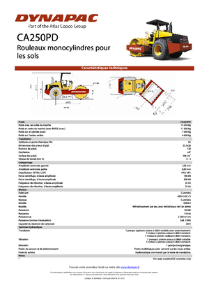 Egyhengeres hengerek Dynapac CA 250 PD