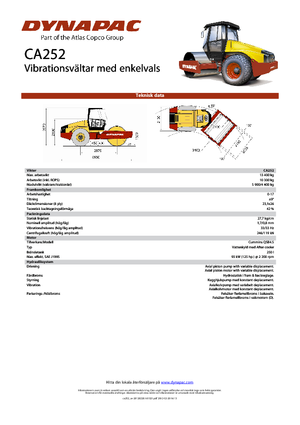 Egyhengeres hengerek Dynapac CA 252