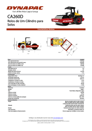 Egyhengeres hengerek Dynapac CA 260 D