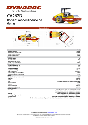 Egyhengeres hengerek Dynapac CA 262 D