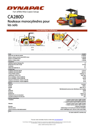 Egyhengeres hengerek Dynapac CA 280 D
