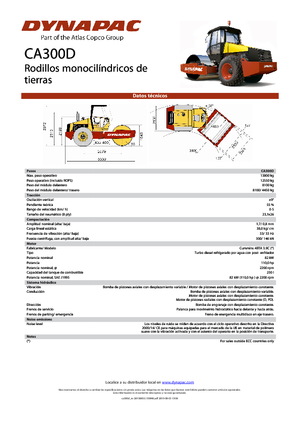 Egyhengeres hengerek Dynapac CA 300 D