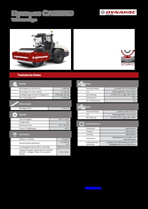 Egyhengeres hengerek Dynapac CA 3500 D
