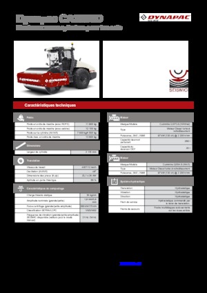 Egyhengeres hengerek Dynapac CA 3500 D