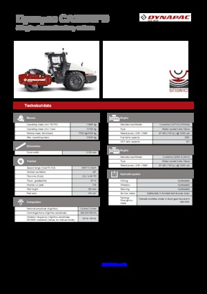 Egyhengeres hengerek Dynapac CA 3500 PD