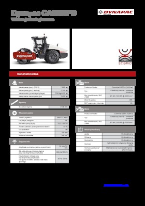 Egyhengeres hengerek Dynapac CA 3500 PD