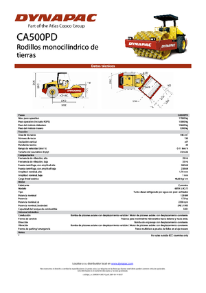 Egyhengeres hengerek Dynapac CA 500 PD