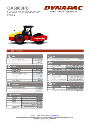 Egyhengeres hengerek Dynapac CA 5000 PD