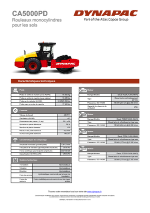Egyhengeres hengerek Dynapac CA 5000 PD