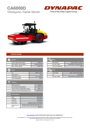 Egyhengeres hengerek Dynapac CA 6000 D