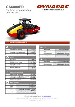 Egyhengeres hengerek Dynapac CA 6000 PD