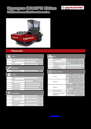 Egyhengeres hengerek Dynapac CA15PD Rhino