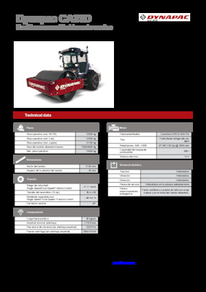Egyhengeres hengerek Dynapac CA35D Rhino