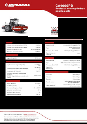 Egyhengeres hengerek Dynapac CA4000PD