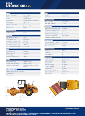 Egyhengeres hengerek Liugong 6114 