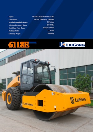 Egyhengeres hengerek Liugong 6118E