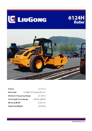 Egyhengeres hengerek Liugong 6124H 