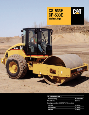 Egyhengeres hengerek Caterpillar CP 533 E