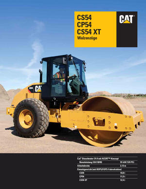 Egyhengeres hengerek Caterpillar CS54